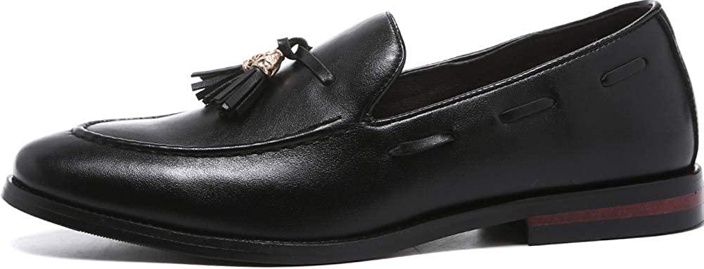 NXY Men's Tassel Loafers Casual Slip-on Dress Shoes Leather Moccasins Shoes Penny Loafers Business Size 7-13