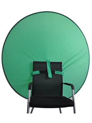 NXY Collapsible Portable Nylon Green Screen Hanging Chair with Carry Bag Webcam Background for E-Sports,Live Video,Video Chats, Skype, Video Calls,Cutout,Photography