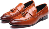 NXY Men's Modern Slip-on Dress Shoes Modern Tassel Slip-on Leather Lined Driver Loafer Plus Size
