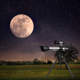 Telescopes for Adult and Kids, 50mm Aperture Telescope with Tripod, Astronomical Refracting Telescope Astronomy Professional Gifts for Astronomy Beginners, Telescope with 3 Magnification Eyepieces