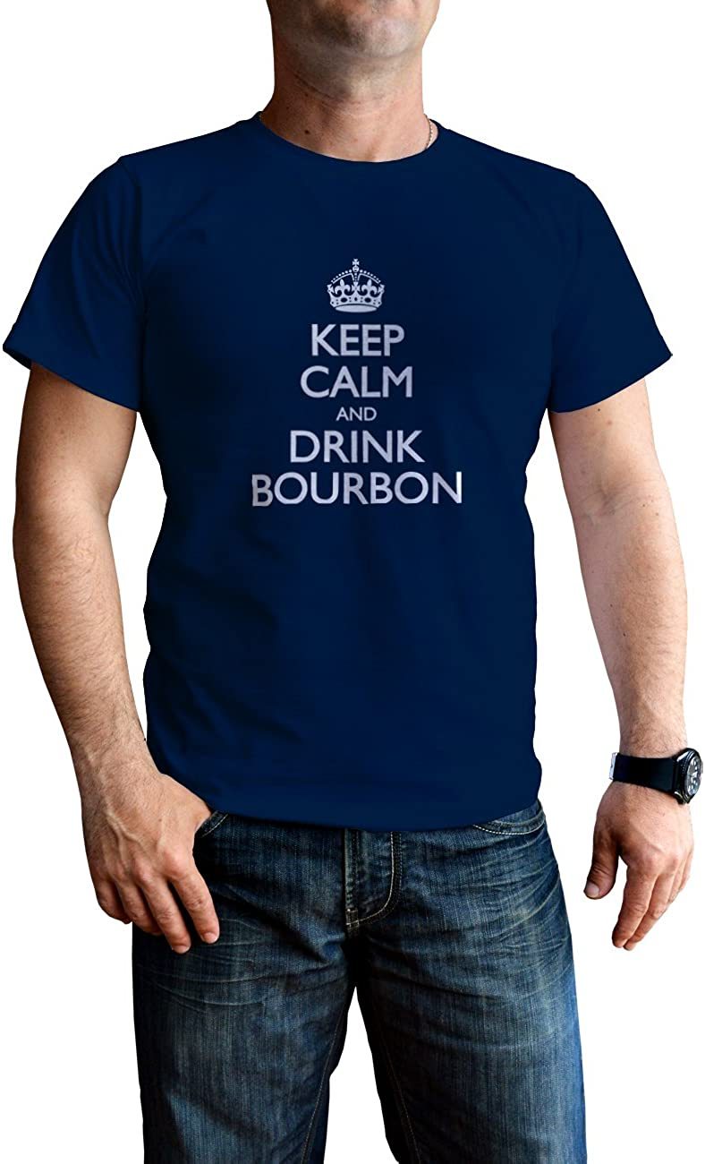 NXY Men's Keep Calm and Drink Bourbon T-Shirt