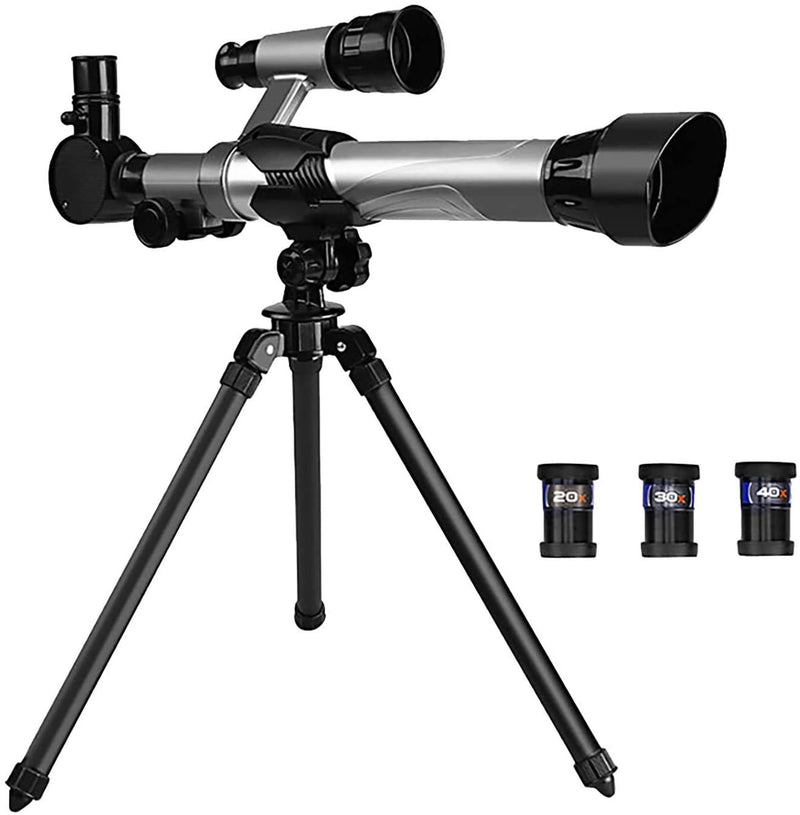 Telescopes for Adult and Kids, 50mm Aperture Telescope with Tripod, Astronomical Refracting Telescope Astronomy Professional Gifts for Astronomy Beginners, Telescope with 3 Magnification Eyepieces