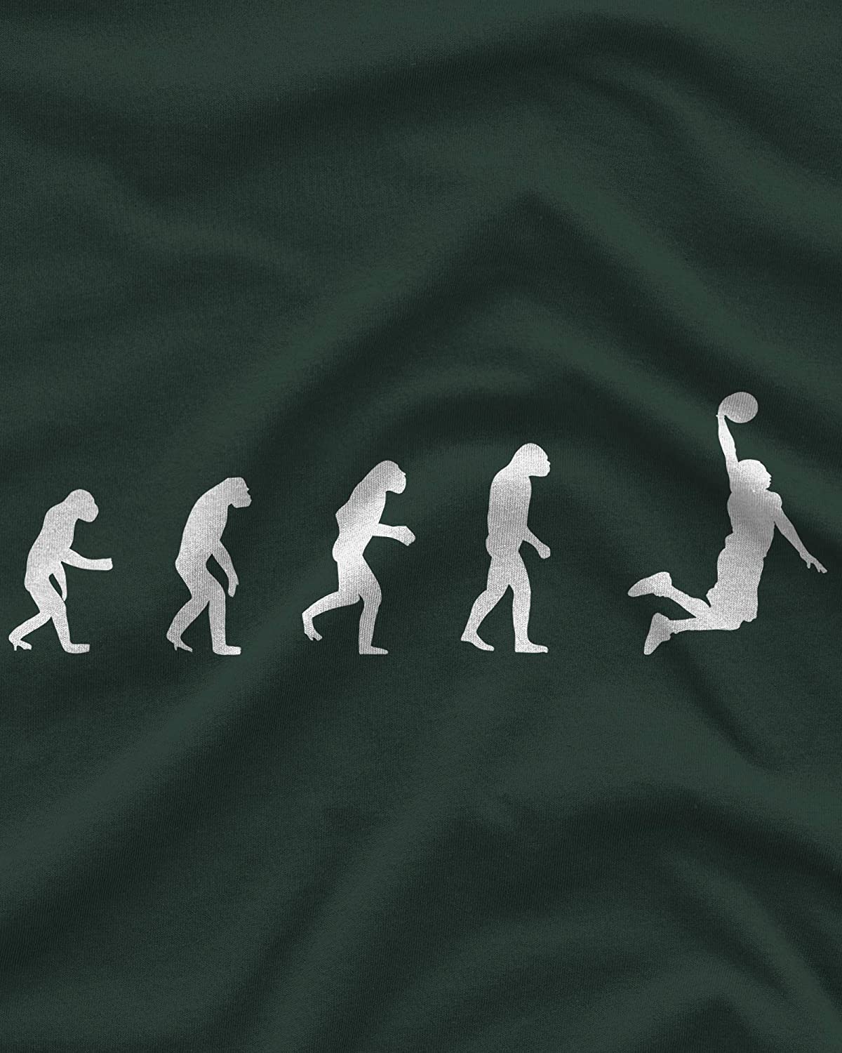 NXY Camiseta de evolución de hombre a jugador de baloncesto para hombre, de cavernícola a Dunker Tee