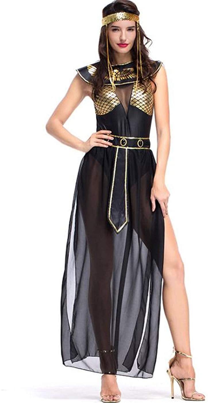 NXY Disfraz de diosa griega Atenea para mujer, disfraz de Cleopatra, disfraz de reina egipcia para cosplay de Halloween
