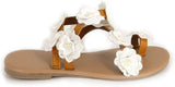 Winsummer Women Leatherette Rhinestone Toe Ring Slingback Dressy Sandal Strappy Flat Gladiator Sandals Roman Shoes