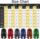 NXY Medieval Gothic Steampunk Corset Tailcoat Halloween Costumes for Women, Victorian Renaissance Pirate Vampire Jackets Coat