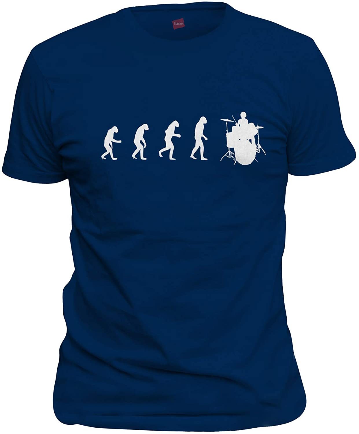 NXY Camiseta de evolución de hombre a baterista para hombre