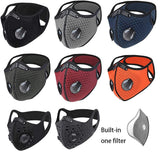 NXY Dustproof Mask,Dust Mask with Filter,Outdoor Sports Face Mask,Filtration Exhaust Gas Anti Pollen Allergy,Half Face Bike Mask