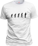 NXY Men's Evolution of Man to Fly Fisherman T-Shirt
