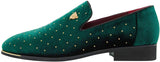 NXY Men's Pointed Toe Rivet Dress Shoes Glitter Loafers Plus Size