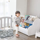 NXY Baby Diaper Caddy Organizer, 17.5 x 13 x 8.7 inch, Extra Large Grey Portable Diaper Holder