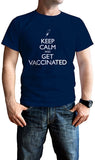 NXY Men's Keep Calm and Get Vaccinated T-Shirt