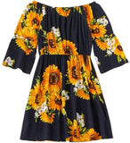 NXY Winsummer Mamá y bebé Padre-Hijo (los artículos se venden por separado) Trajes familiares florales casuales de verano Vestido a juego