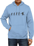 NXY Men's Evolution of Man to Snowboarder Hoodie Sweatshirt