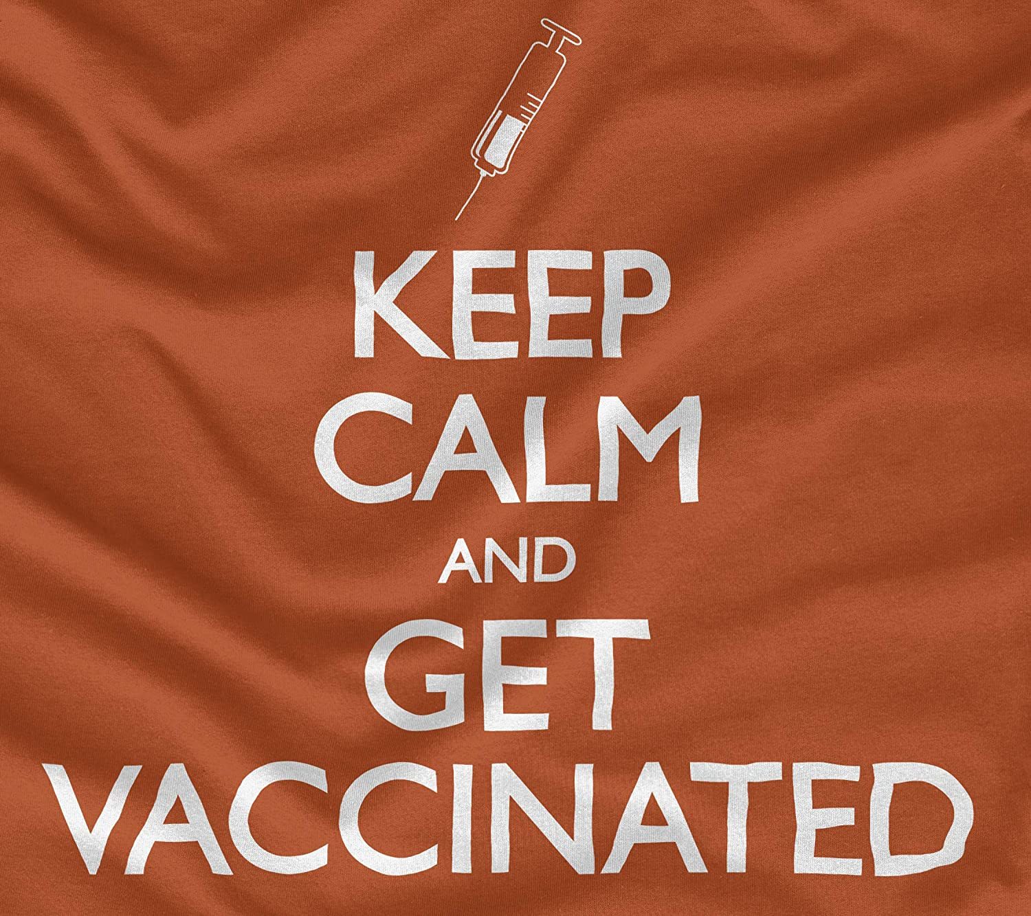 NXY Men's Keep Calm and Get Vaccinated T-Shirt