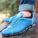 NXY Mens Casual Fashion Leather Sneaker Breathable Lace Up Trainers Shoes Plus Size 47 48