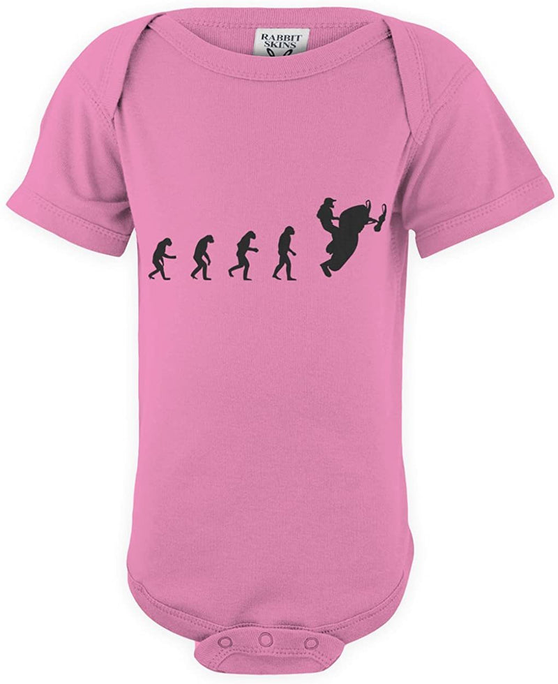 NXY Baby Evolution Of Man To Snowmobile Rider Infant Bodysuit