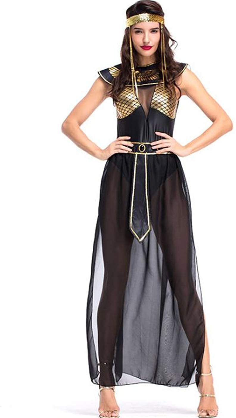 NXY Disfraz de diosa griega Atenea para mujer, disfraz de Cleopatra, disfraz de reina egipcia para cosplay de Halloween