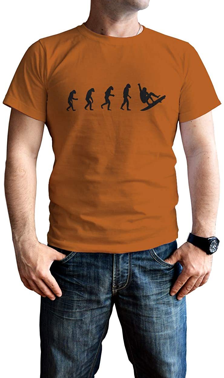 NXY Men's Evolution of Man to Surfer T-Shirt