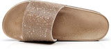 NXY Women's Sequin Glitter Slide Slip on Flatform Footbed Sandal Slippers for Indoor and Outdoor Size 5-10