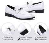 NXY White Shoes for Men丨 Men's Driving Shoes &amp; Noble Dress Shoes for Men