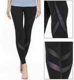 NXY Women Yoga Pants Mesh Tummy Control Leggings High-Waist Gym Yoga Tights Running Pants Black/White